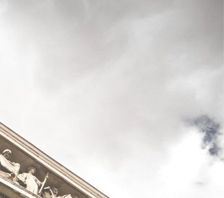 Lincoln Memorial sky close up